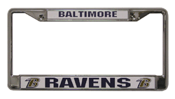 Baltimore Ravens Chrome License Plate Frame