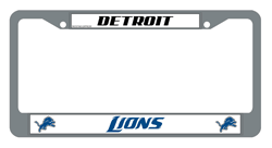 Detroit Lions Chrome License Plate Frame