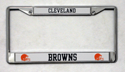 Cleveland Browns Chrome License Plate Frame