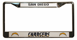 San Diego Chargers Chrome License Plate Frame