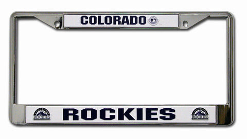 Colorado Rockies Chrome License Plate Frame