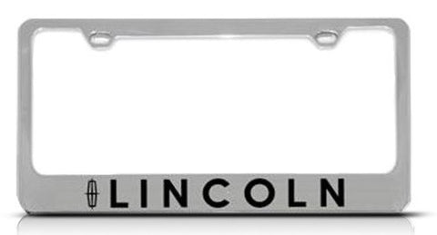 Chrome Lincoln Logo License Plate Frame