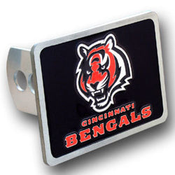 Cincinnati Bengals Hitch Cover Class II and Class III Metal Plugs