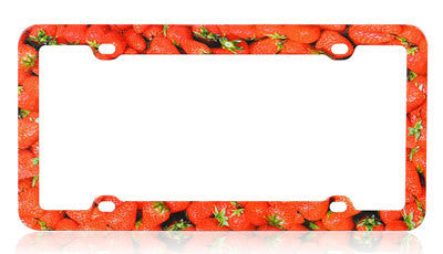 Strawberry Fields Forever Graphic License Plate Frame