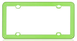 Apple Green Heavy Duty Plastic License Plate Frame