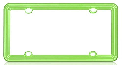 Apple Green Heavy Duty Plastic License Plate Frame