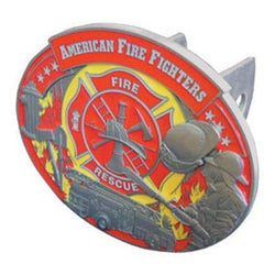 Firefighter Hitch Cover Red and Yellow