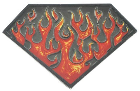 Flame Superman Shield Hitch Cover