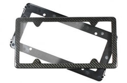 TagArmur Real Carbon Fiber License Plate Frame with Integrated Shield